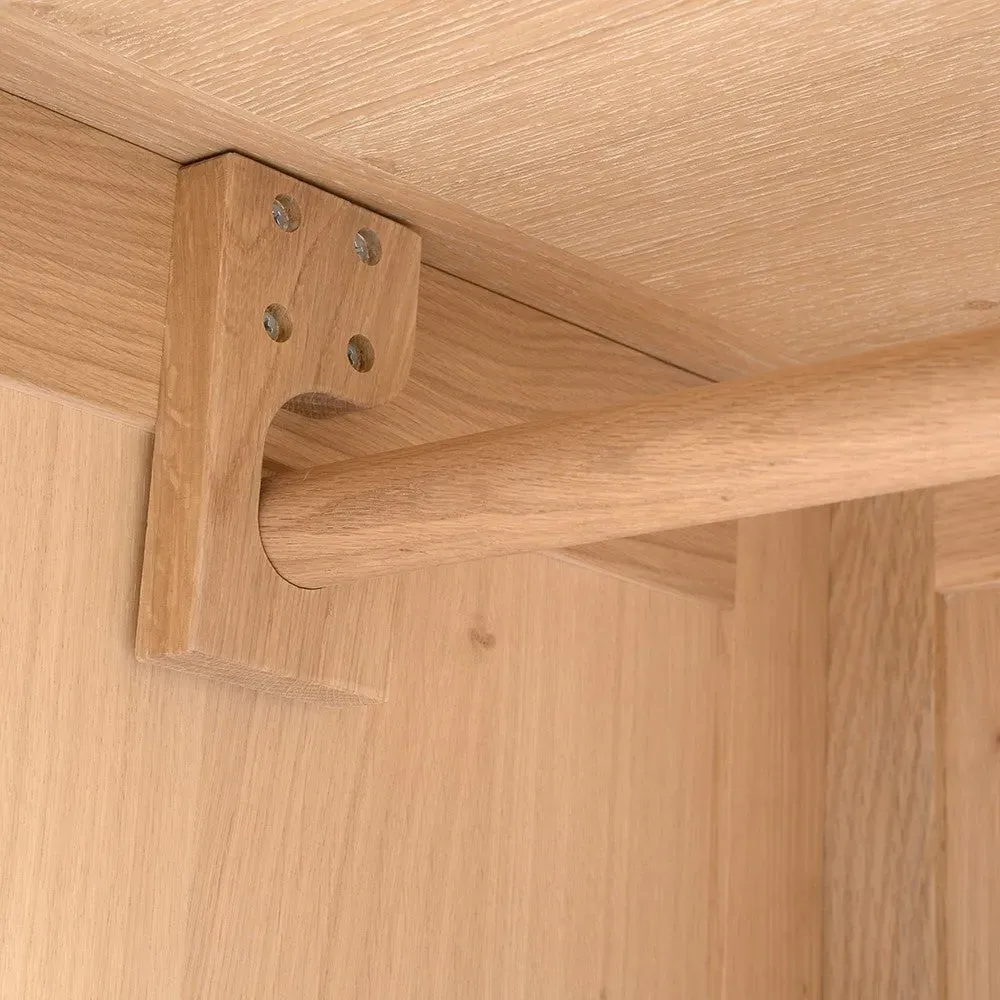 Inglesham Double Wardrobe - Whitewash, Oak