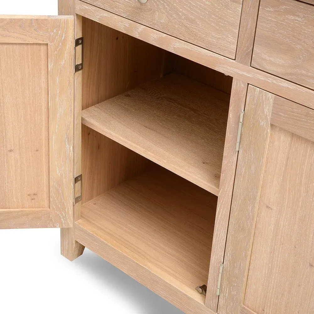 Inglesham Extra Large Sideboard - Whitewash, Oak