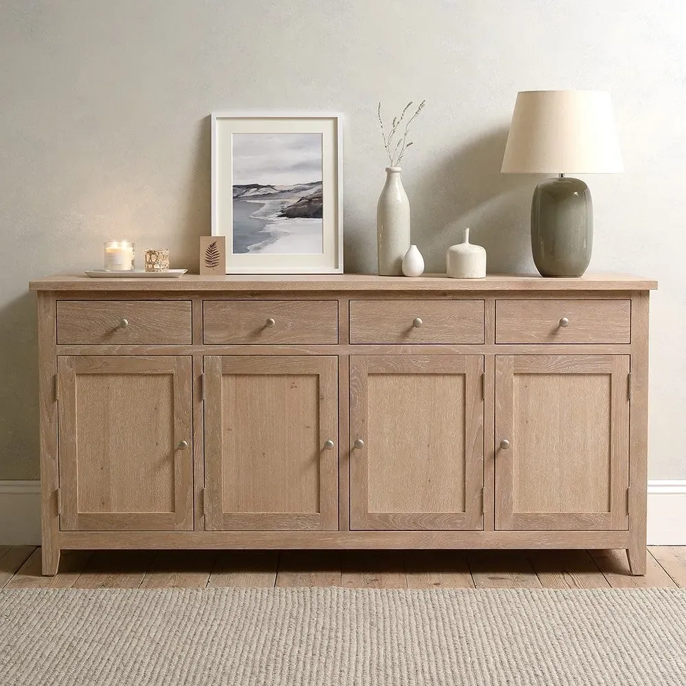 Inglesham Extra Large Sideboard - Whitewash, Oak image