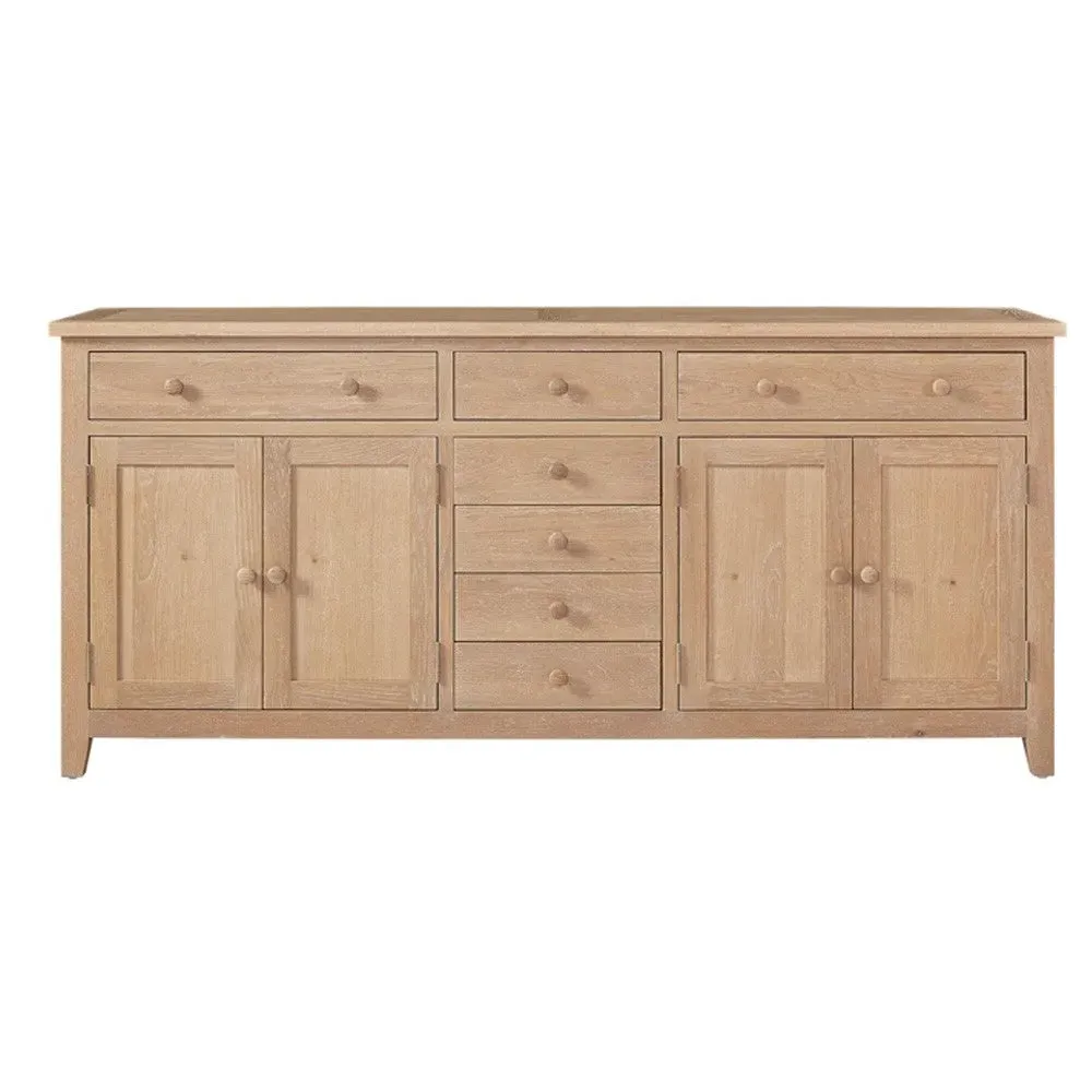 Inglesham Grand Sideboard - Whitewash, Oak