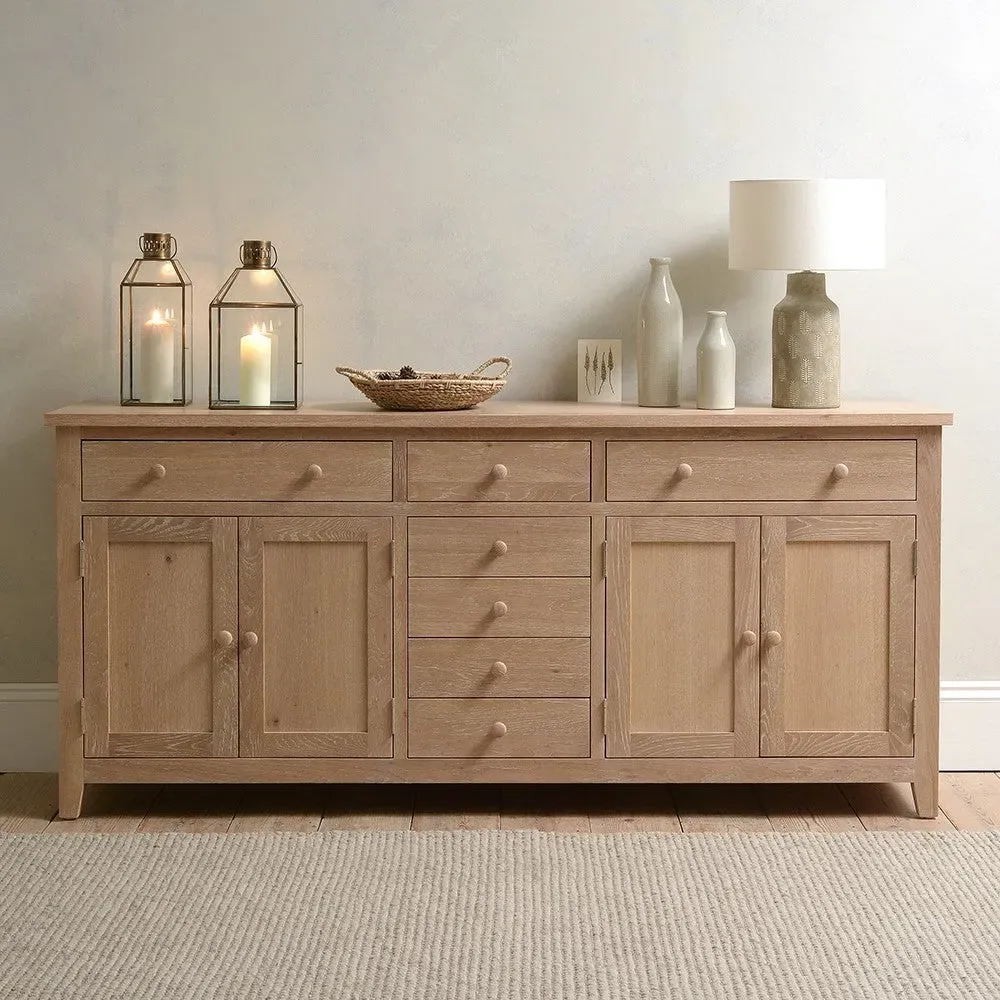 Inglesham Grand Sideboard - Whitewash, Oak image
