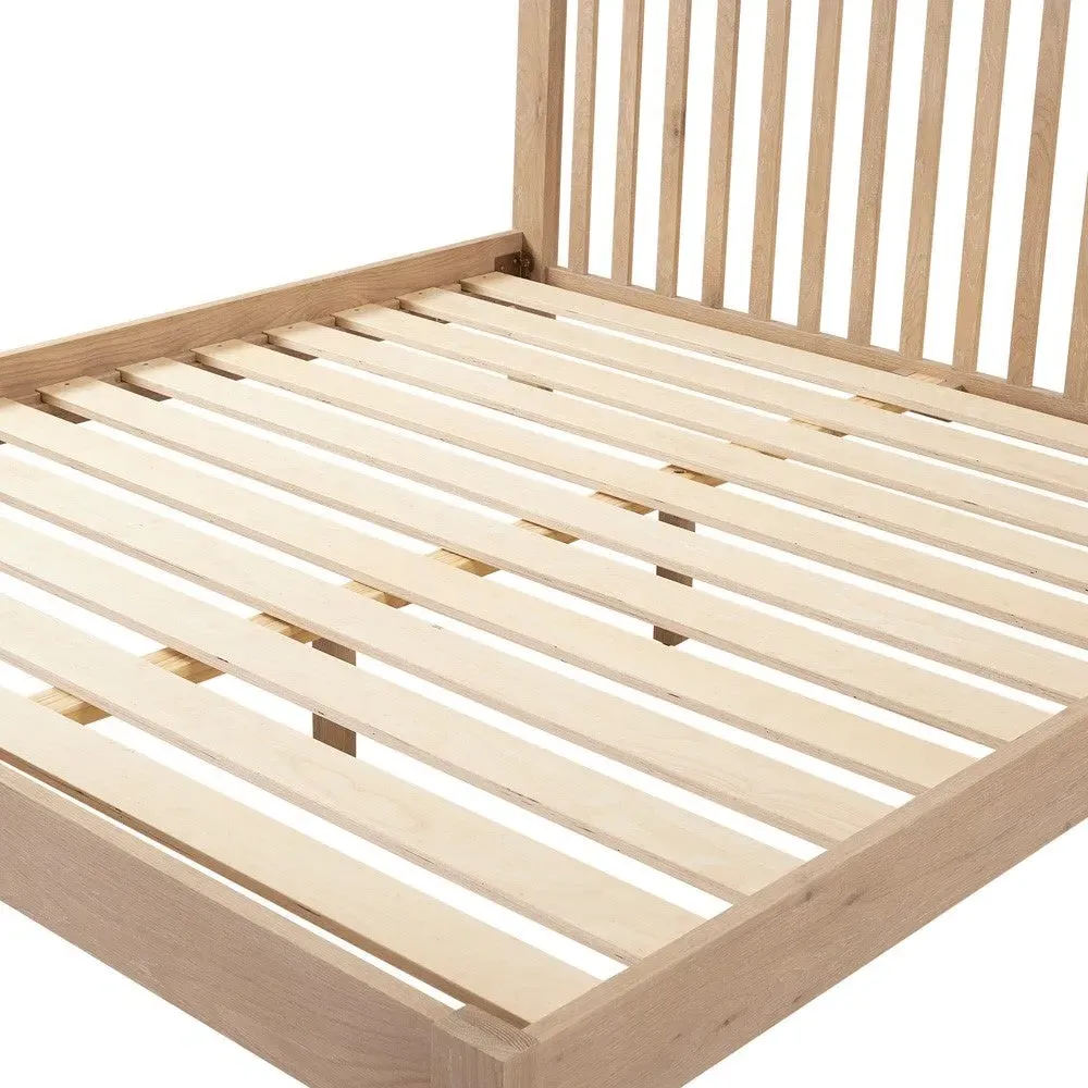 Inglesham King Size Bed Frame - Whitewash, Oak