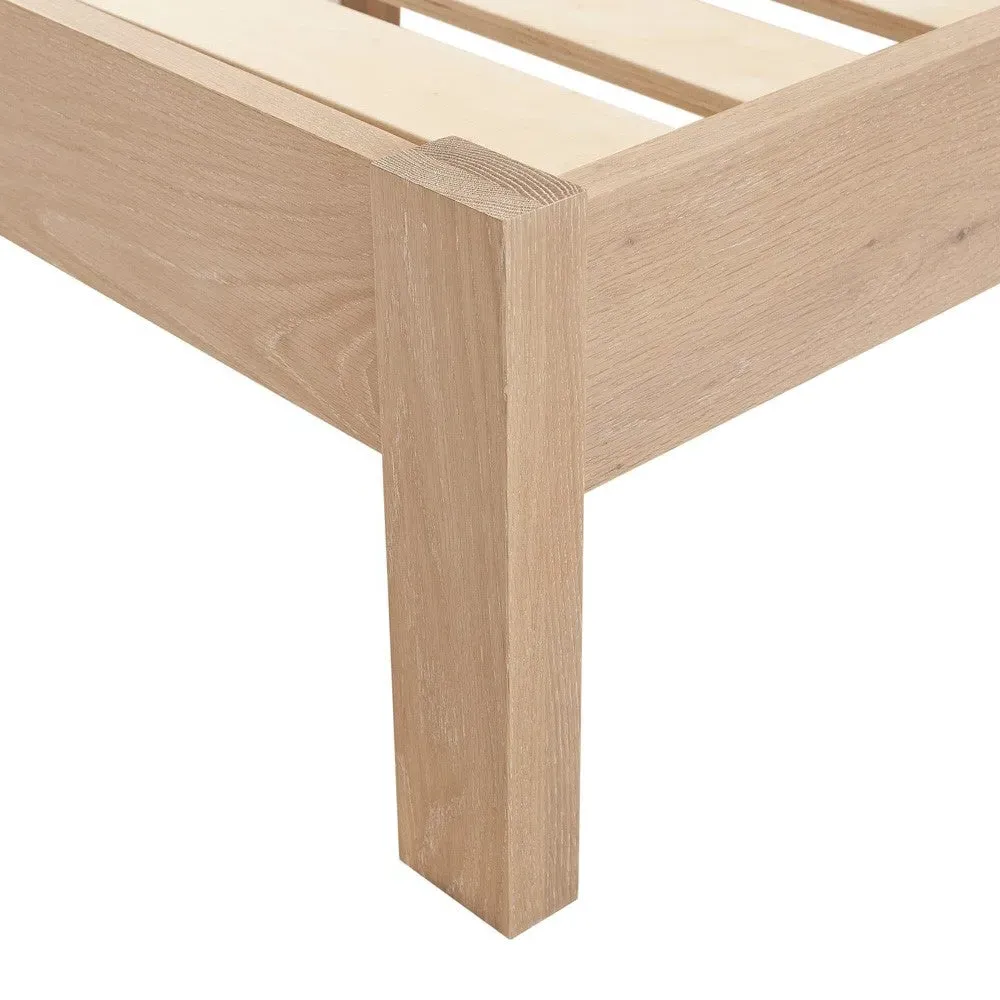 Inglesham King Size Bed Frame - Whitewash, Oak