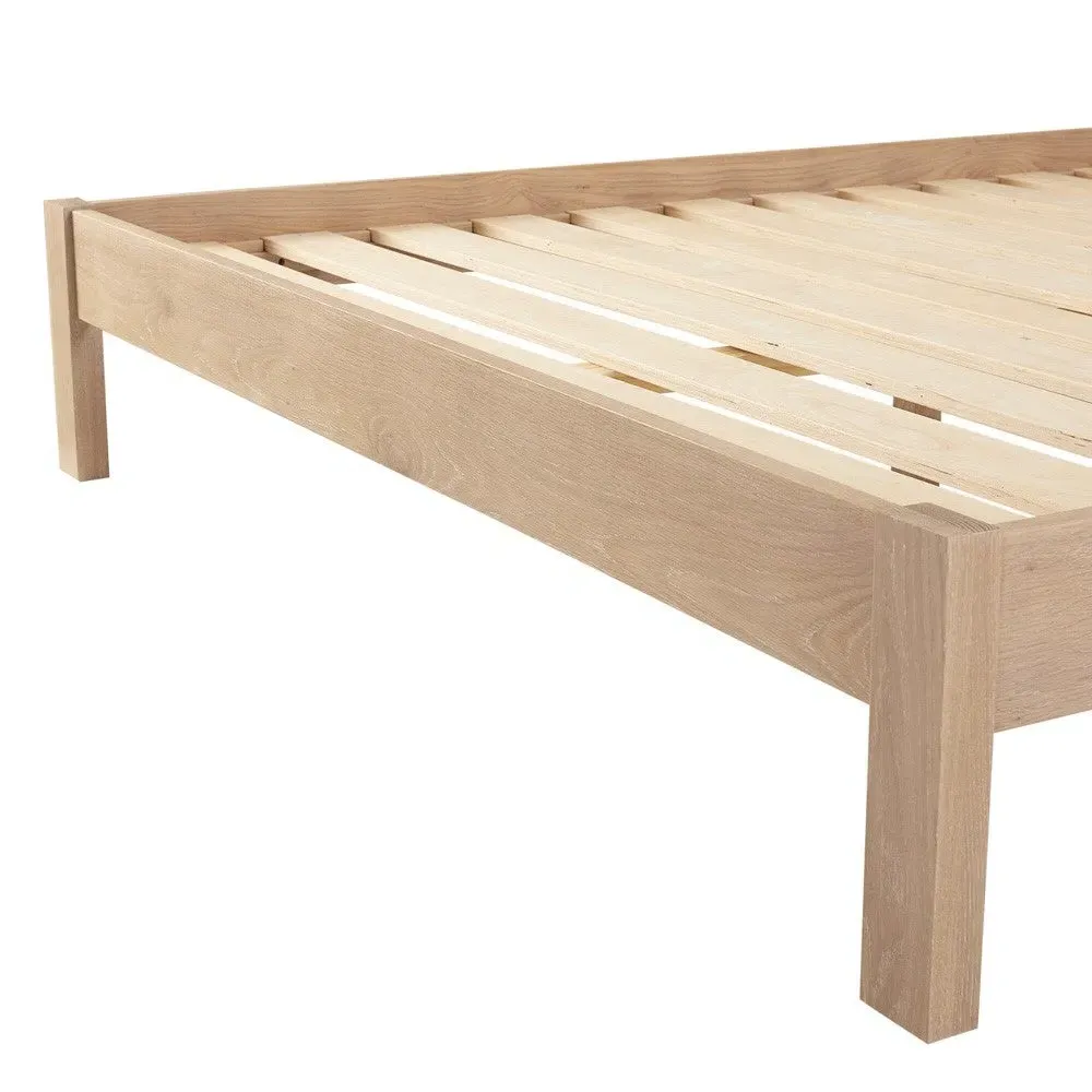 Inglesham King Size Bed Frame - Whitewash, Oak