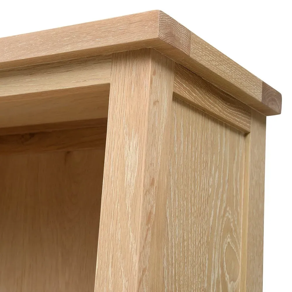 Inglesham Large Bookcase - Whitewash Oak