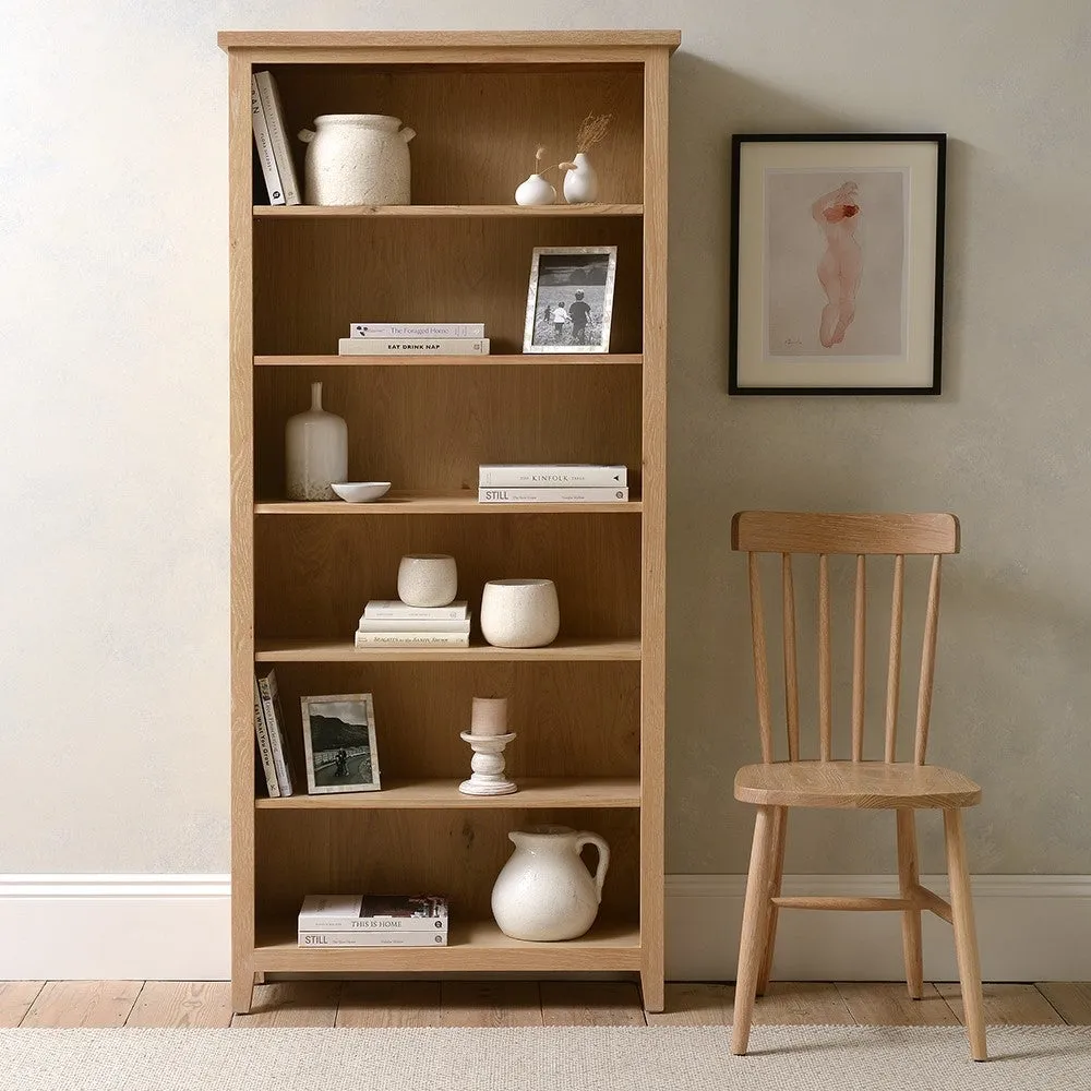 Inglesham Large Bookcase - Whitewash Oak