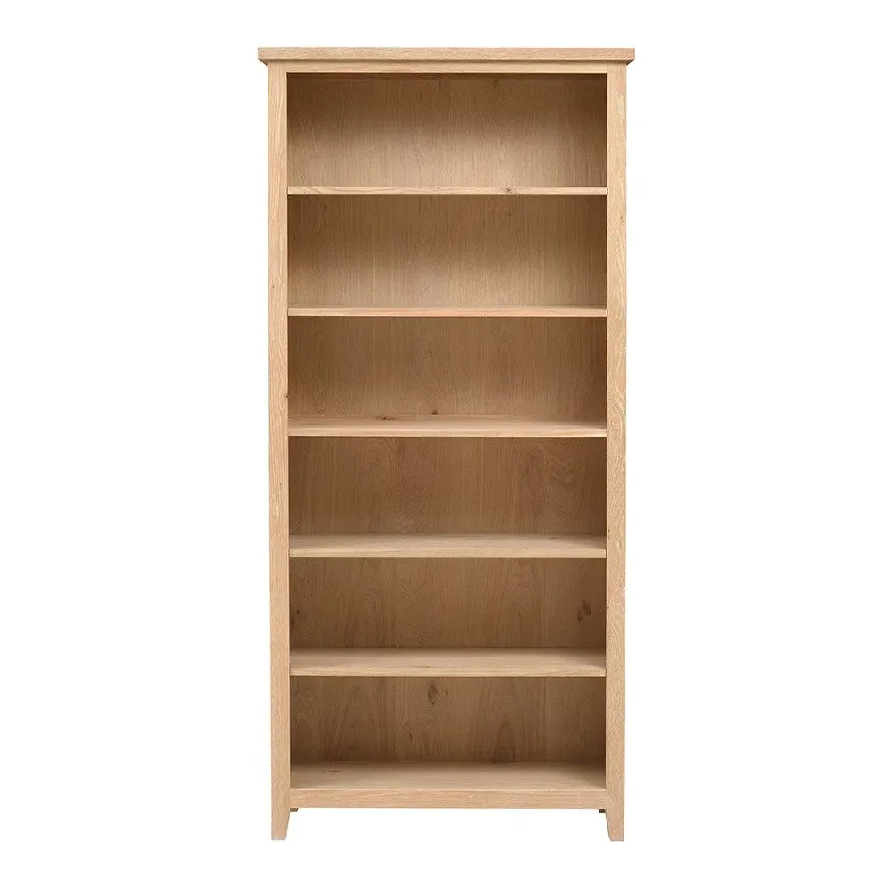 Inglesham Large Bookcase - Whitewash Oak image