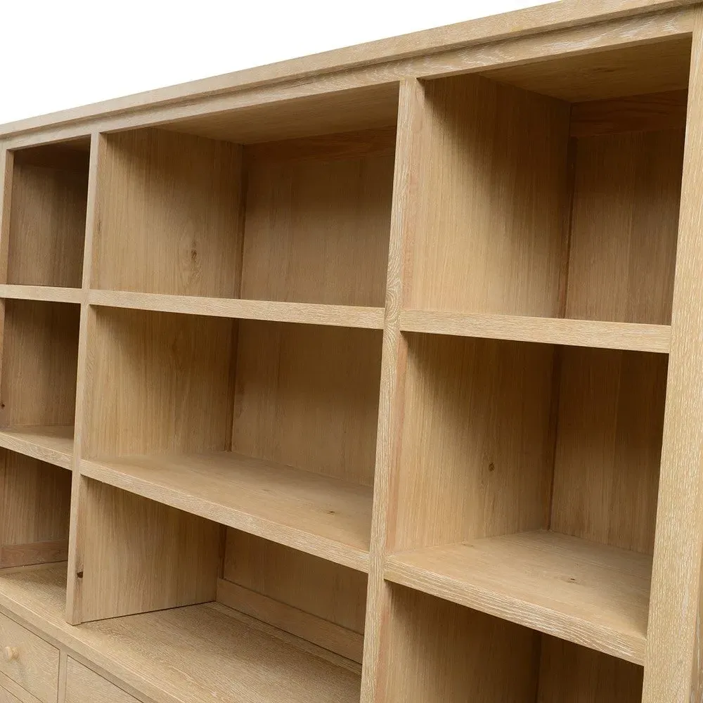 Inglesham Large Open Dresser Top - Brown, Oak