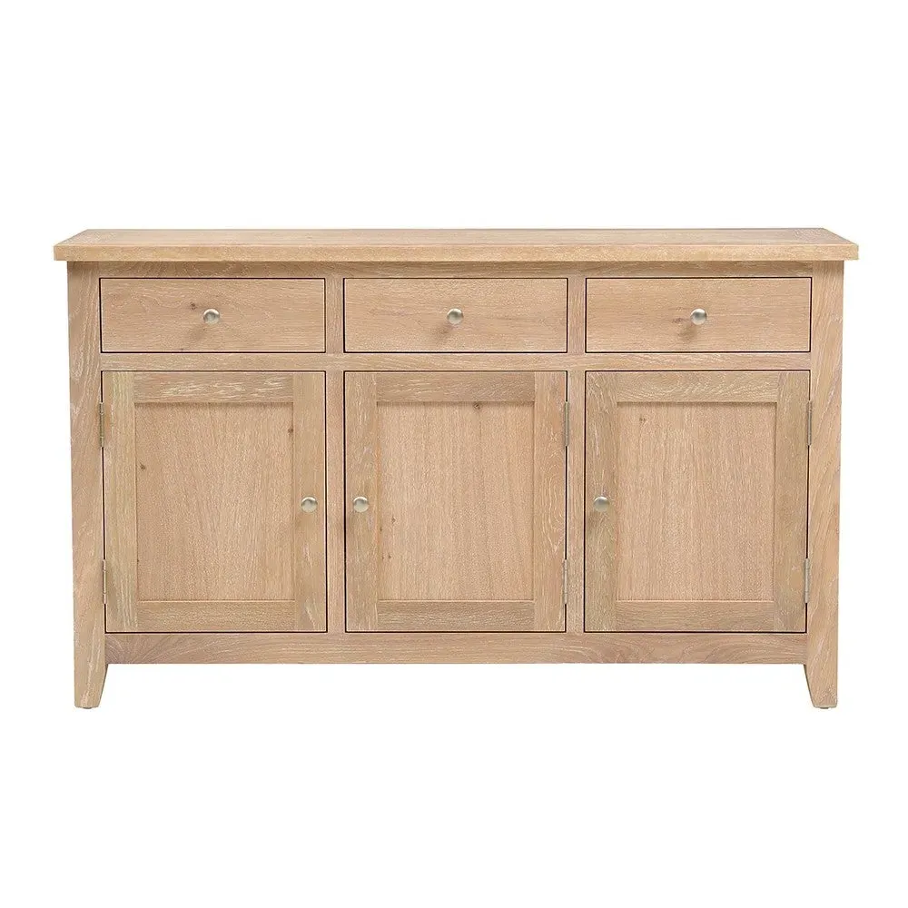 Inglesham Large Sideboard - Whitewash, Oak