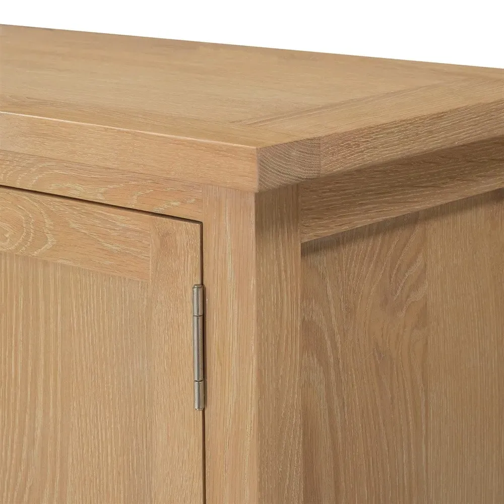 Inglesham Large TV Stand - Whitewash, Oak