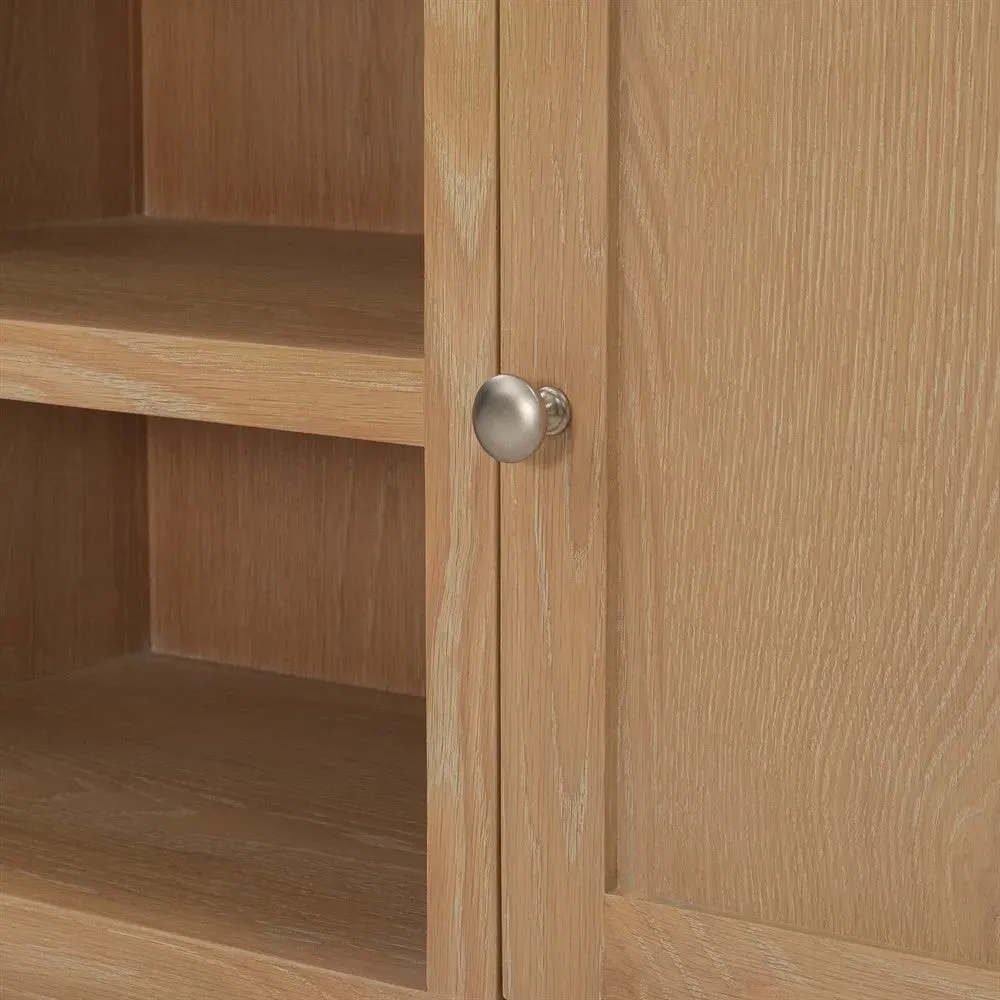 Inglesham Large TV Stand - Whitewash, Oak