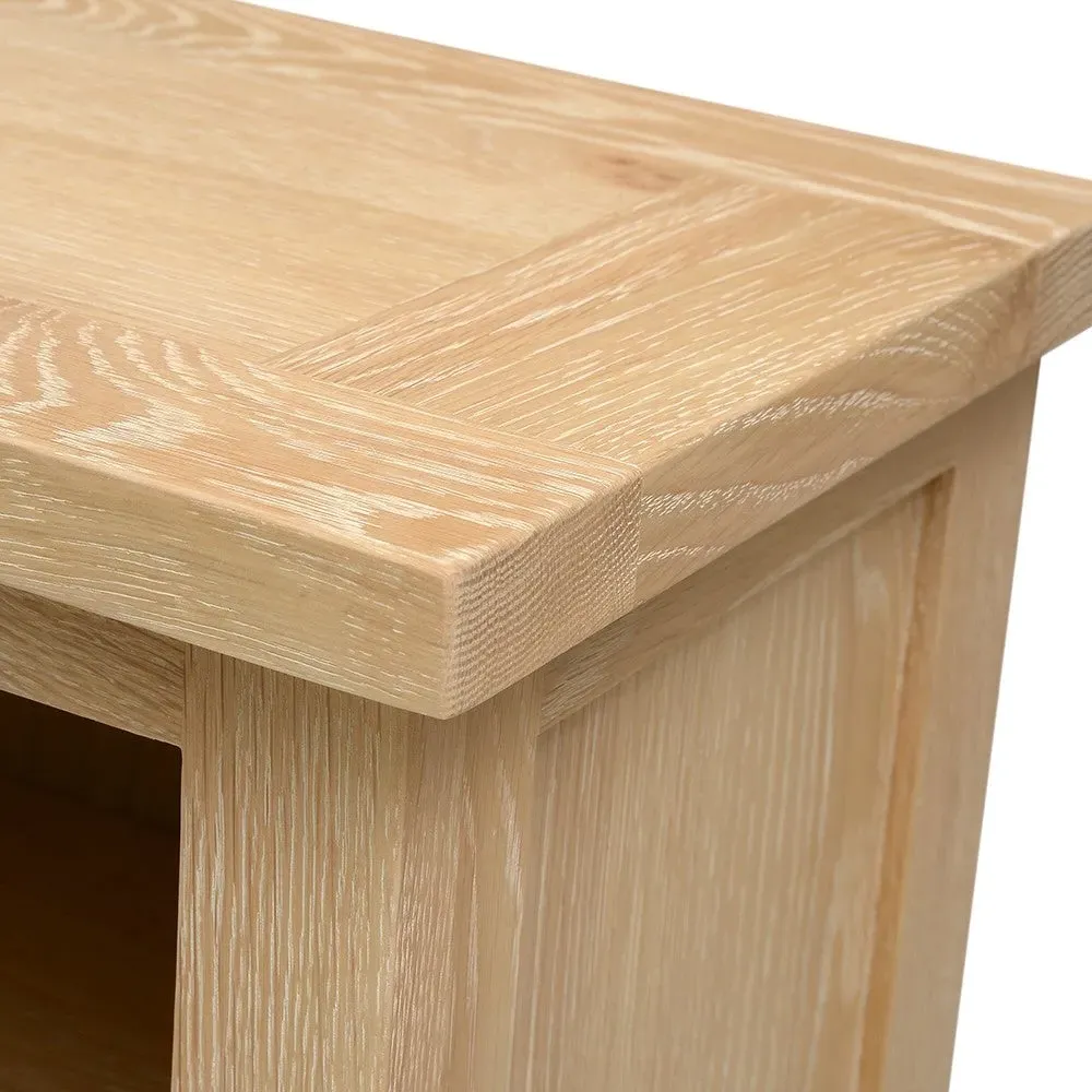 Inglesham Small Bookcase - Whitewash, Oak