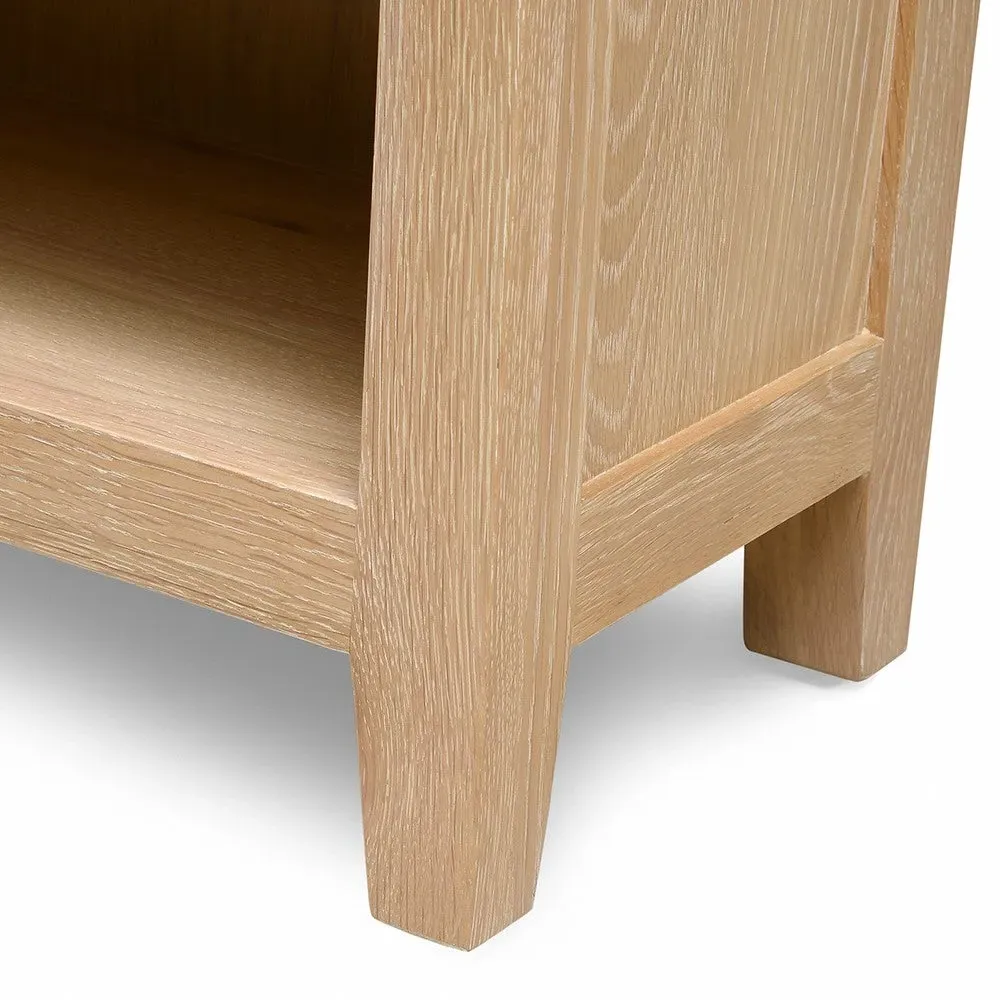 Inglesham Small Bookcase - Whitewash, Oak
