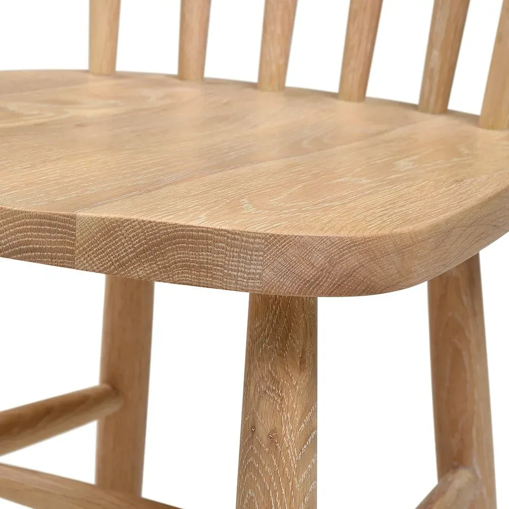 Inglesham Spindleback Dining Chair - Whitewash, Oak