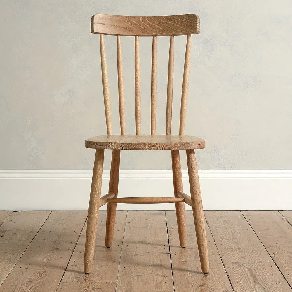 Inglesham Spindleback Dining Chair - Whitewash, Oak image