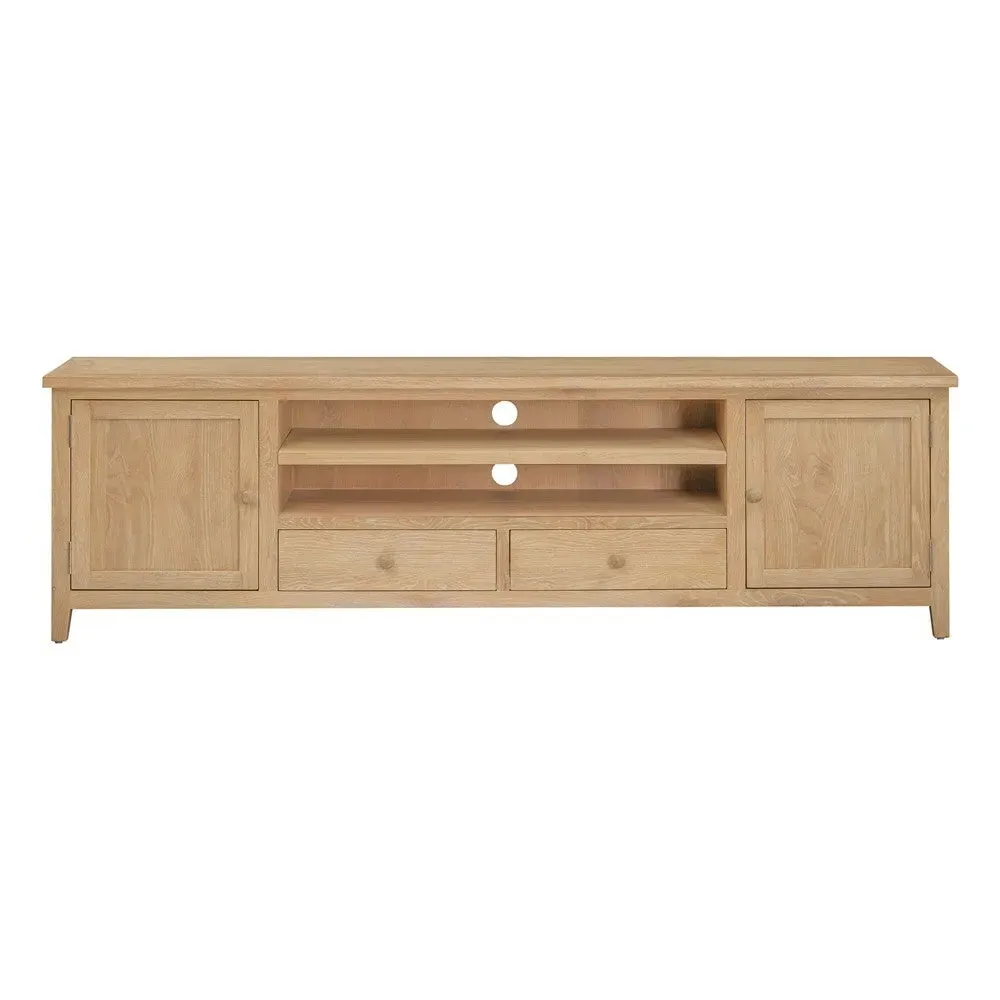 Inglesham TV Unit with Storage - Whitewash, Oak