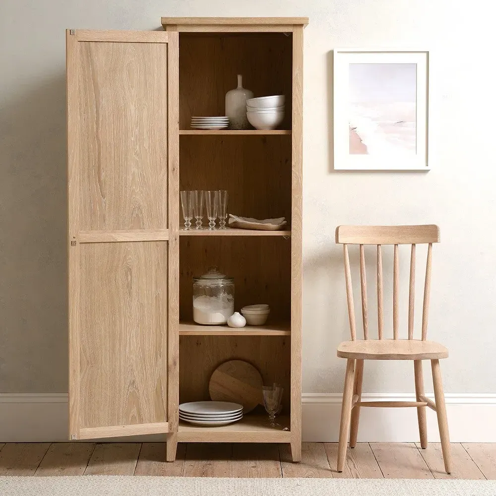 Shaker Cupboard - Whitewash, Oak