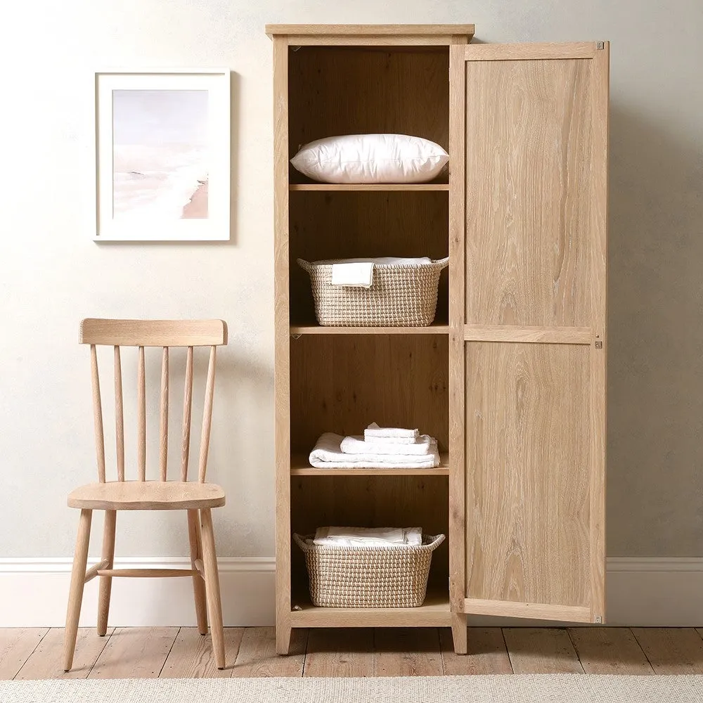 Shaker Cupboard - Whitewash, Oak image