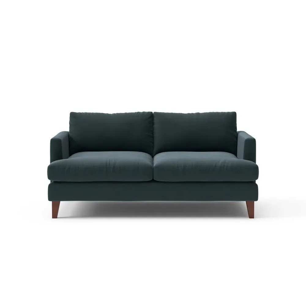 3-Seater Sofa - Blue, Matt Velvet image