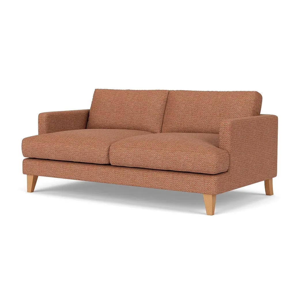 3-Seater Sofa - Brick, Herringbone Weave
