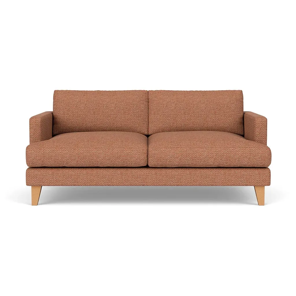 3-Seater Sofa - Brick, Herringbone Weave