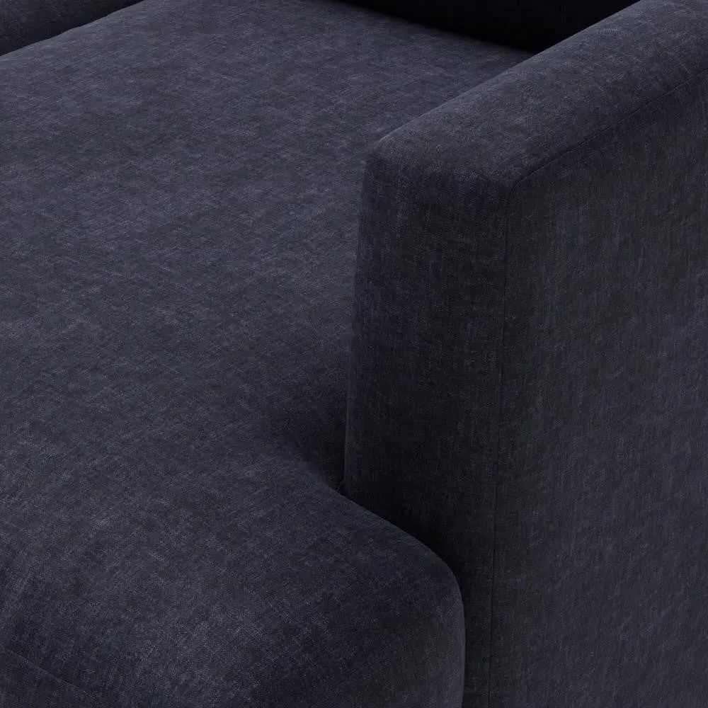 3 Seater Sofa - Ink, Eco Chenille