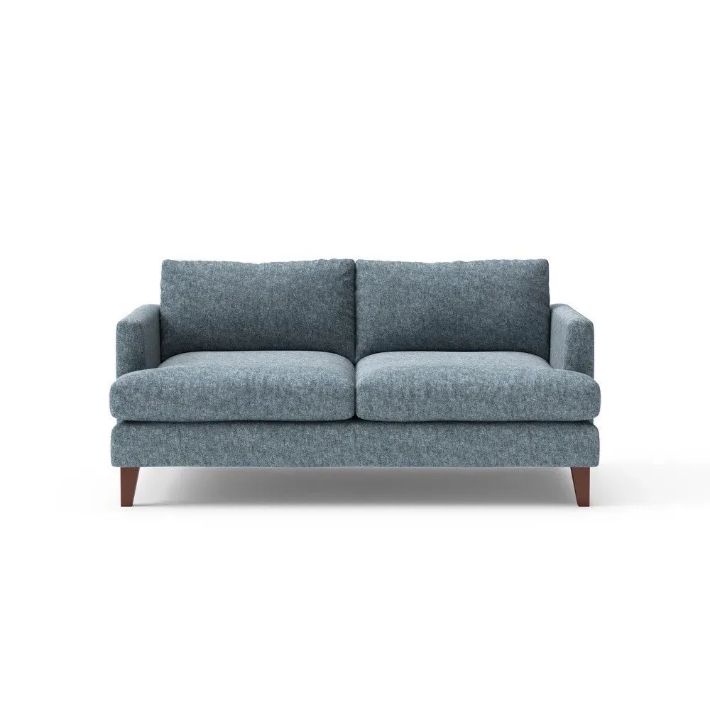 3-Seater Sofa - Mid Blue, Aquaclean Oxford image