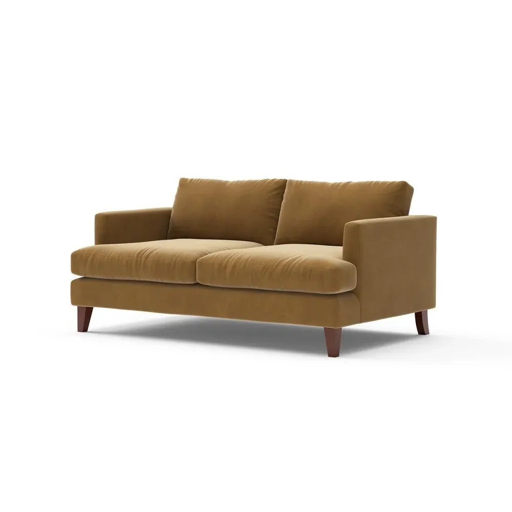 3-Seater Sofa - Mustard, Matt Velvet