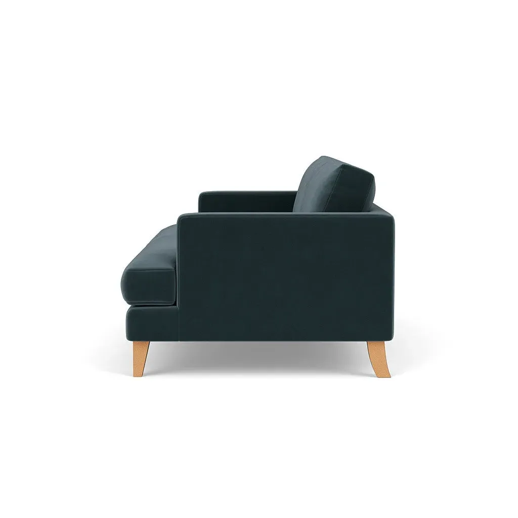 Jackson 3-Seater Sofa - Night Sky, Matt Velvet by The Cotswold Company, image 3