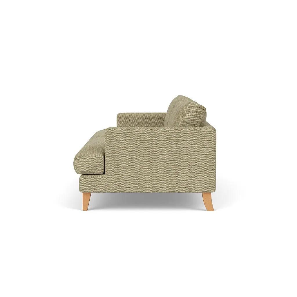 4-Seater Sofa - Apple, Herringbone Weave