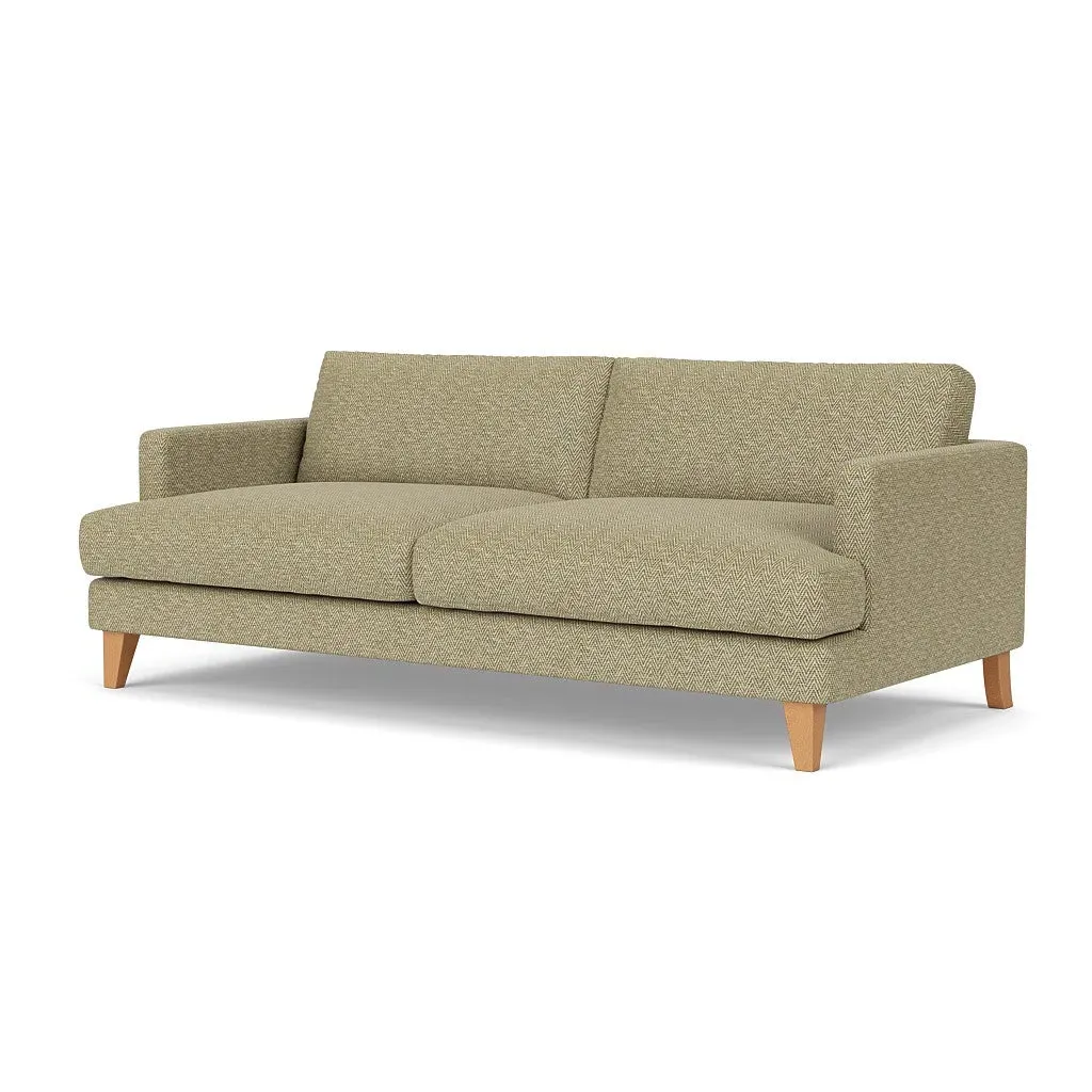 4-Seater Sofa - Apple, Herringbone Weave