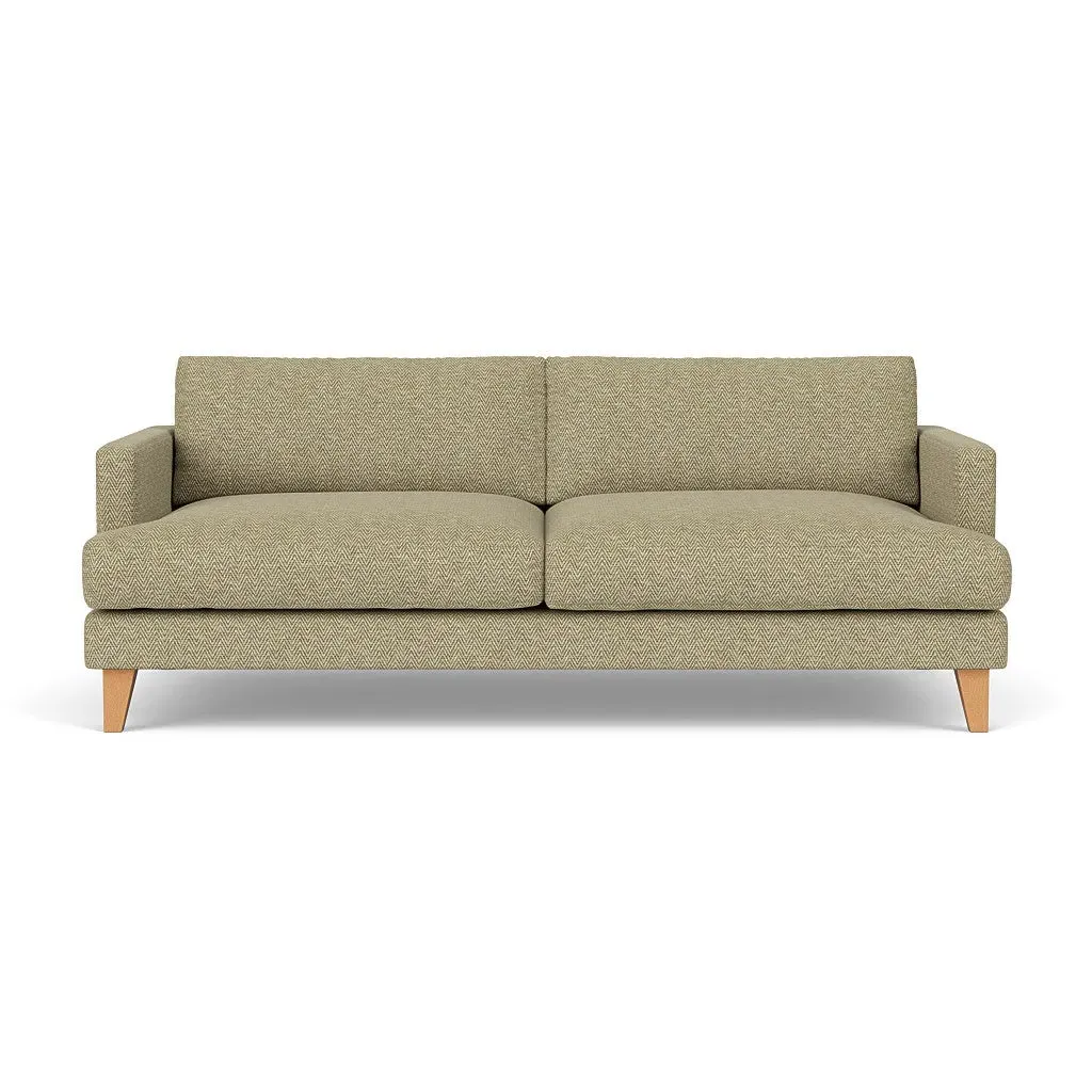 4-Seater Sofa - Apple, Herringbone Weave