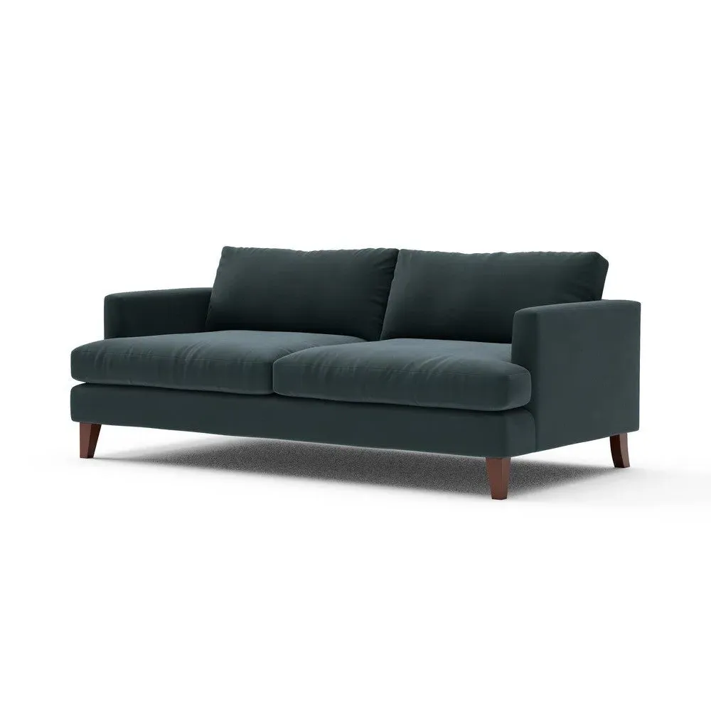 4-Seater Sofa - Blue, Matt Velvet