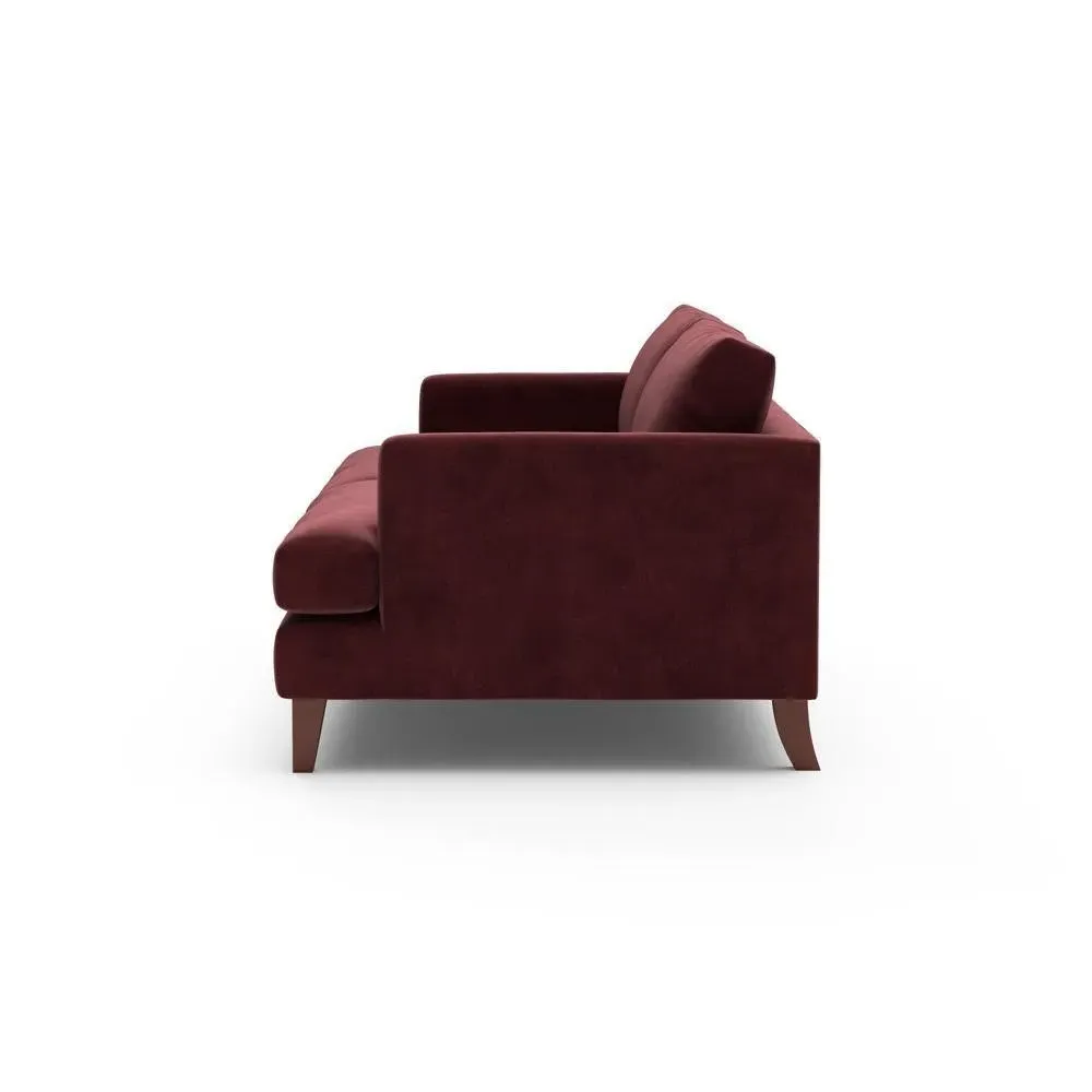 4-Seater Sofa - Dark Rosehip, Matt Velvet