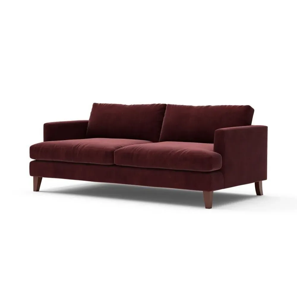 4-Seater Sofa - Dark Rosehip, Matt Velvet