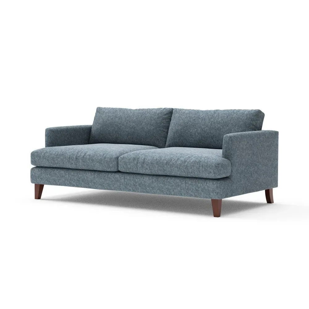 4-Seater Sofa - Mid Blue, Aquaclean Oxford