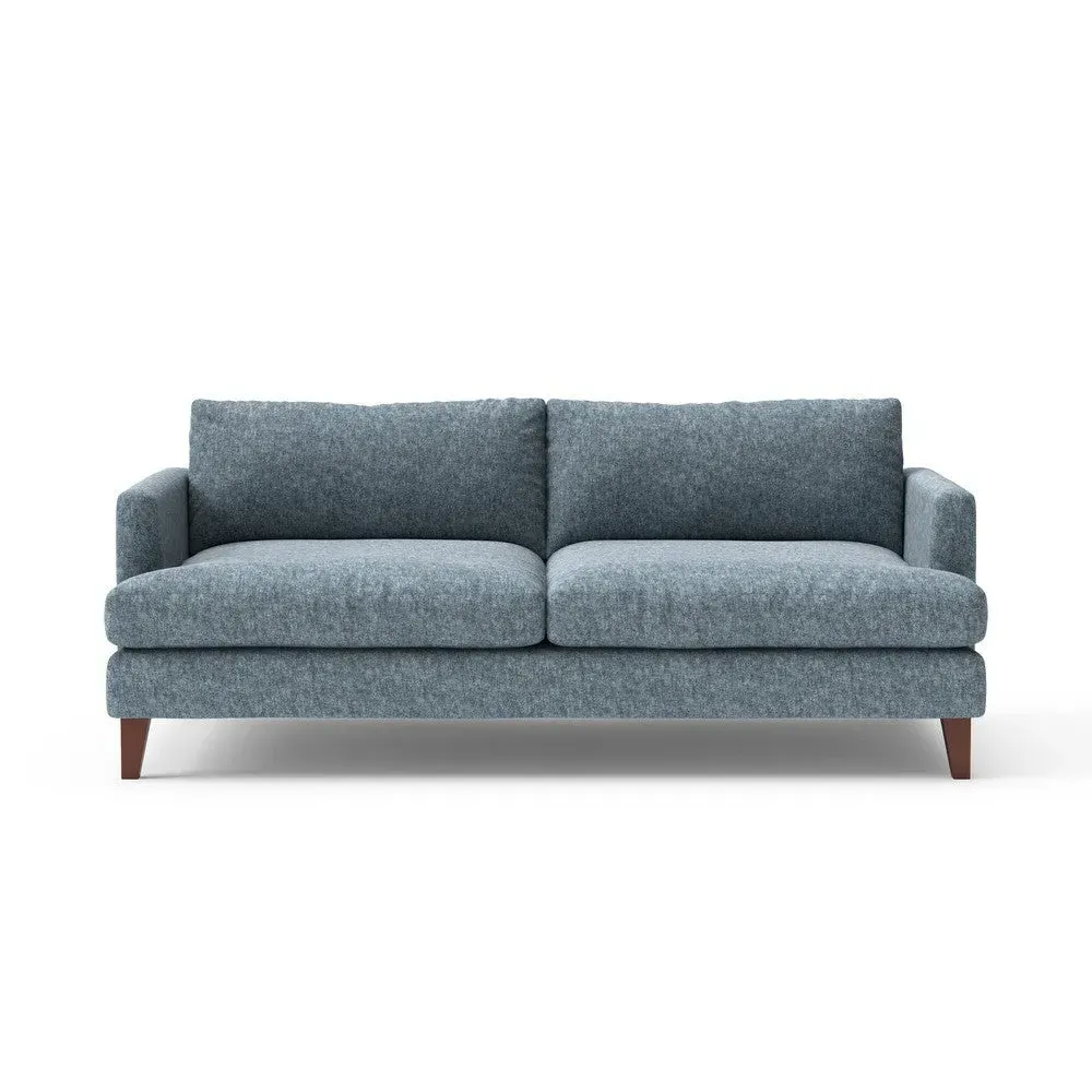 4-Seater Sofa - Mid Blue, Aquaclean Oxford