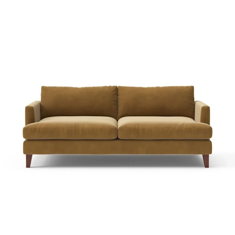 4-Seater Sofa - Mustard, Matt Velvet
