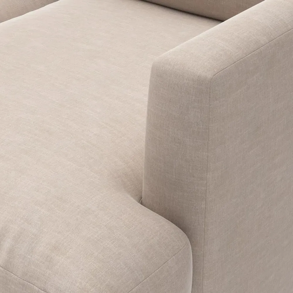 4-Seater Sofa - Natural, Eco Chenille