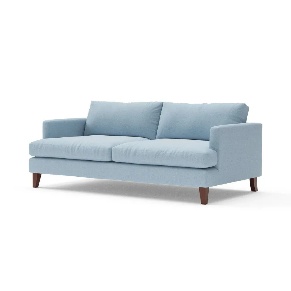 4-Seater Sofa - Sky Blue, House Linen Mix