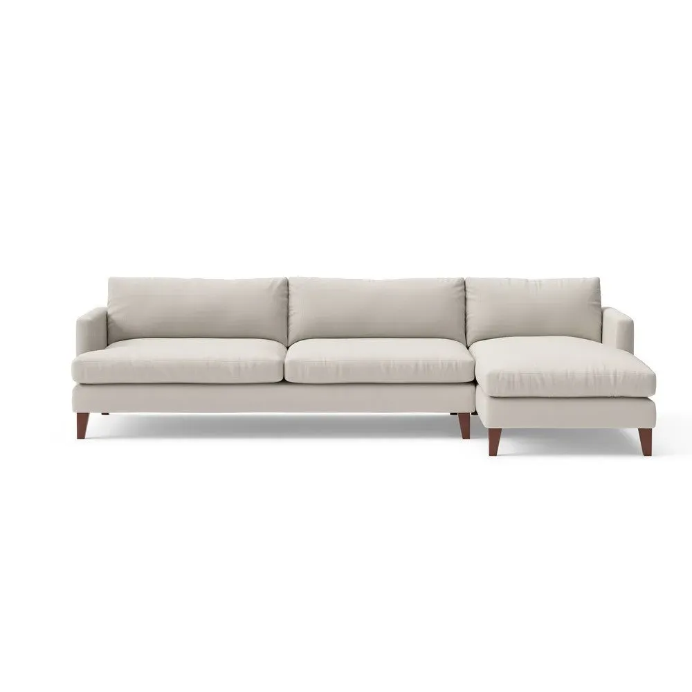 Extra Large Left Hand Chaise Sofa - Natural, Broadway Stripe