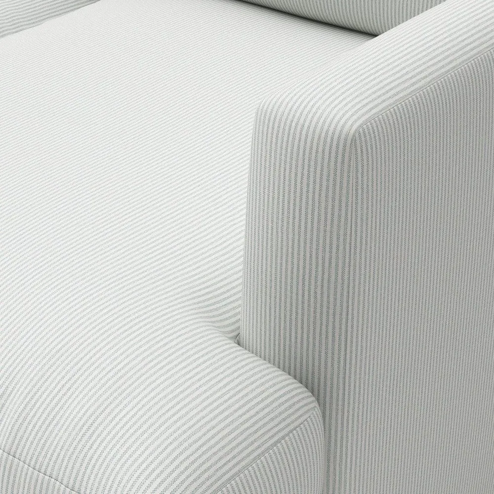 Jackson Extra Large Right Hand Chaise - Duck Egg, Broadway Stripe by The Cotswold Company, image 4