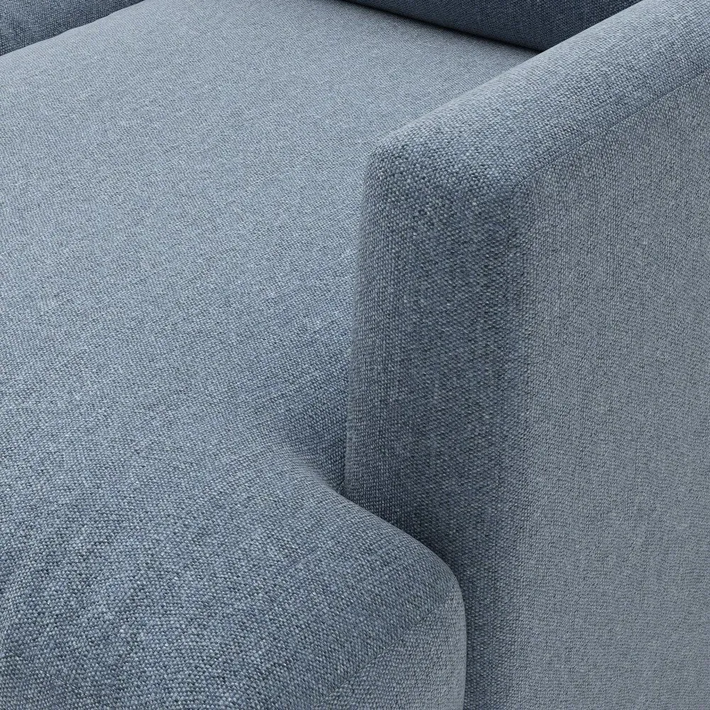 Jackson Extra Large Right Hand Chaise - Indigo, Rustic Weave by The Cotswold Company, image 4