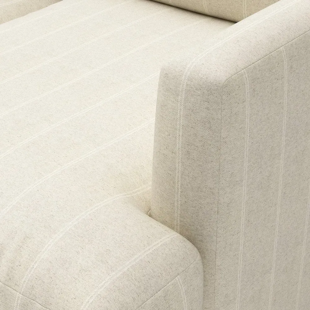 Extra Large Right Hand Chaise - Natural, Compton Stripe by The Cotswold Company, image 4