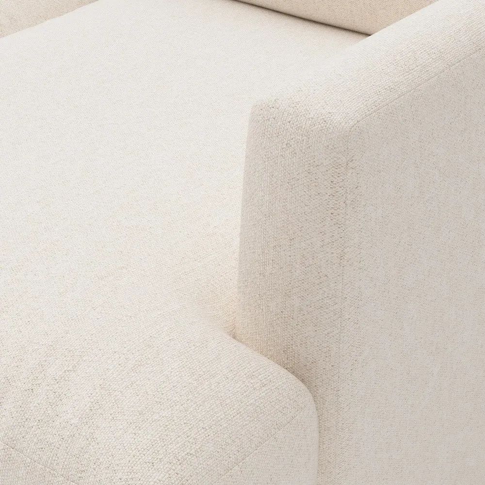 Extra Large Right Hand Chaise - Natural, Rustic Weave by The Cotswold Company, image 4
