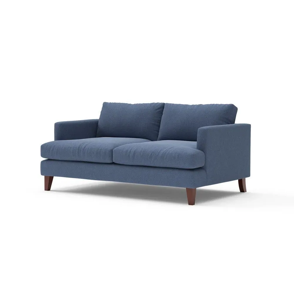 Jackson 3-Seater Sofa - Dark Blue, Chunky Cotton