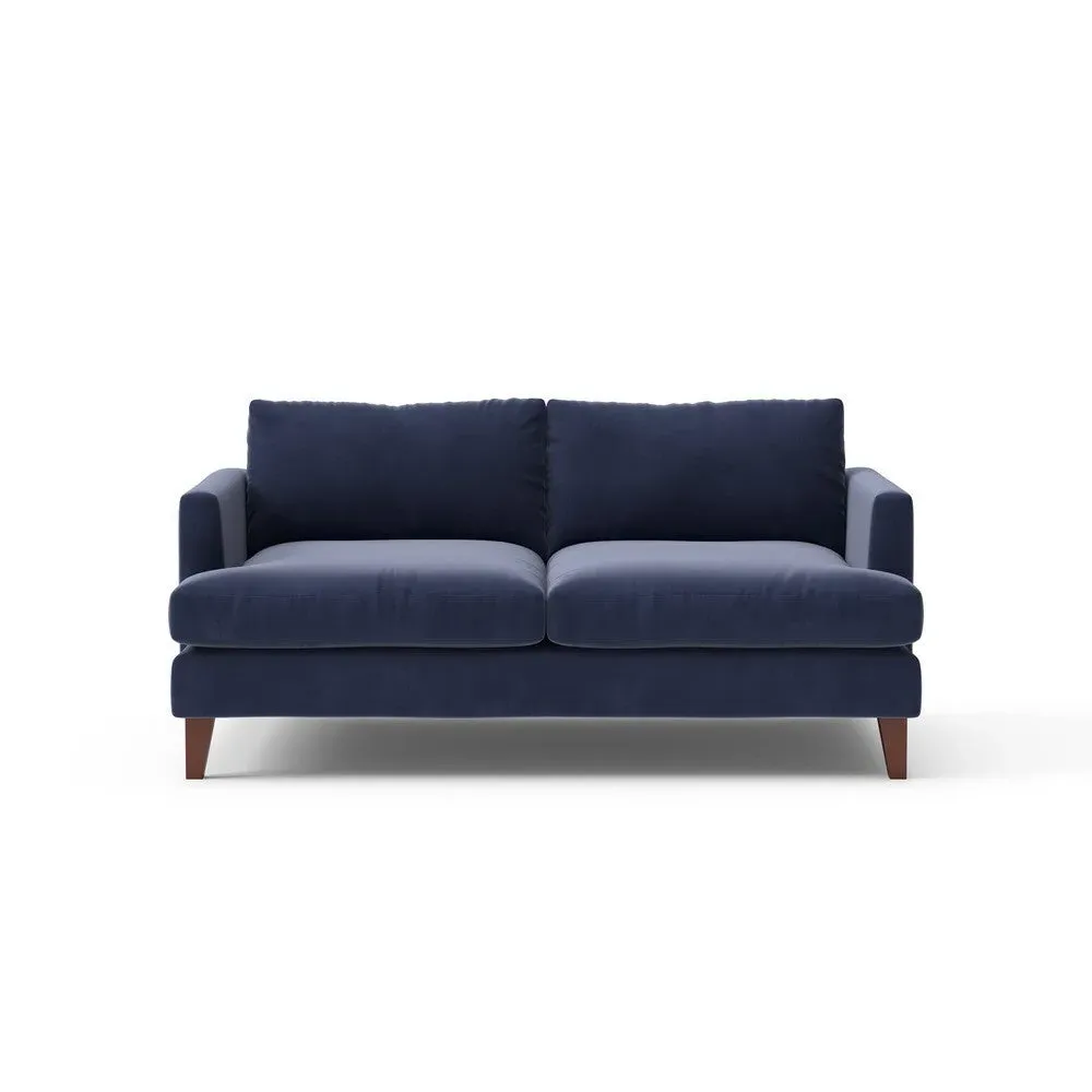 Jackson 3-Seater Sofa - Deep Blue, Matt Velvet image