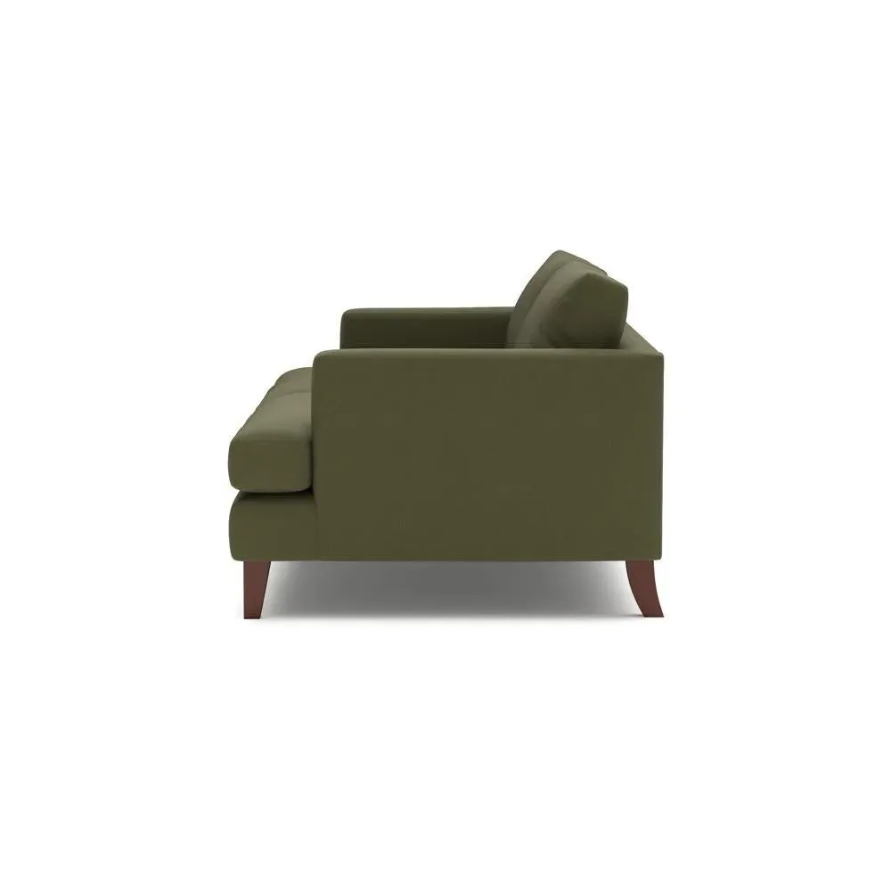 Jackson 3-Seater Sofa - Forest Green, Linen Mix
