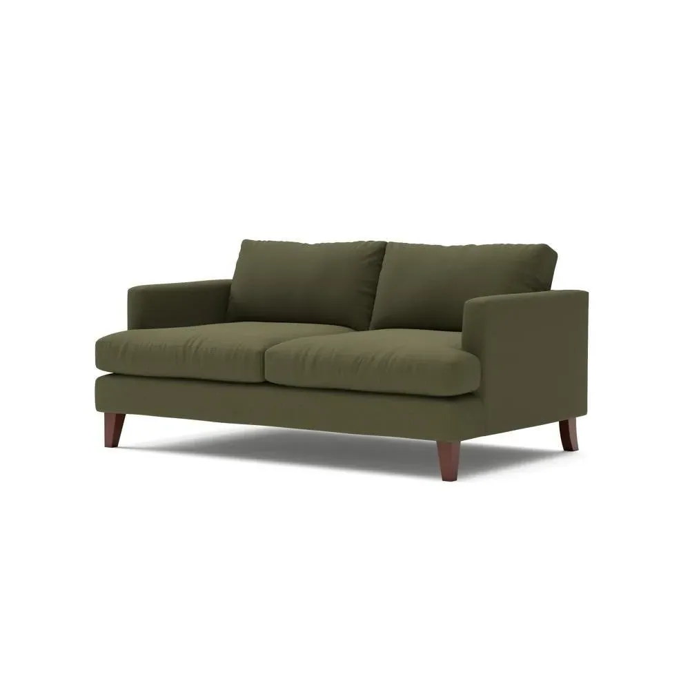 Jackson 3-Seater Sofa - Forest Green, Linen Mix