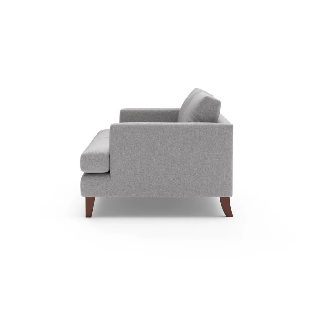 Jackson 3-Seater Sofa - Grey Marl, Rustic Weave